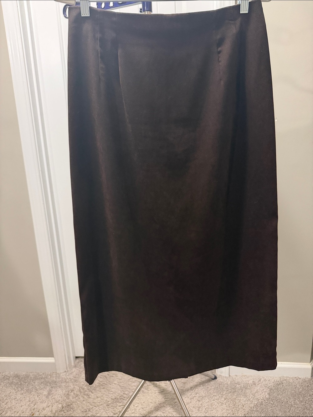 Briggs New York Dark Brown Maxi Skirt